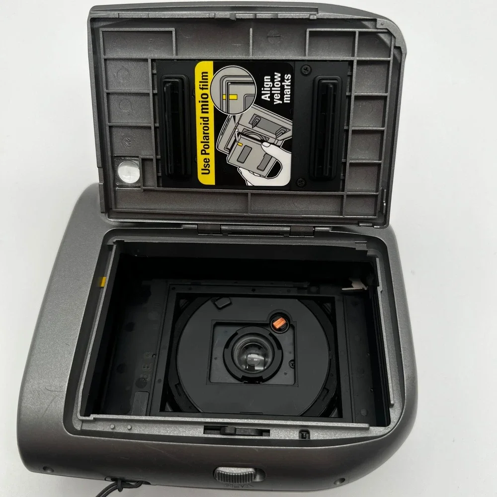 Polaroid Mio 90s Instant Camera Gray Retro Vintage Point Shoot Film Retro
